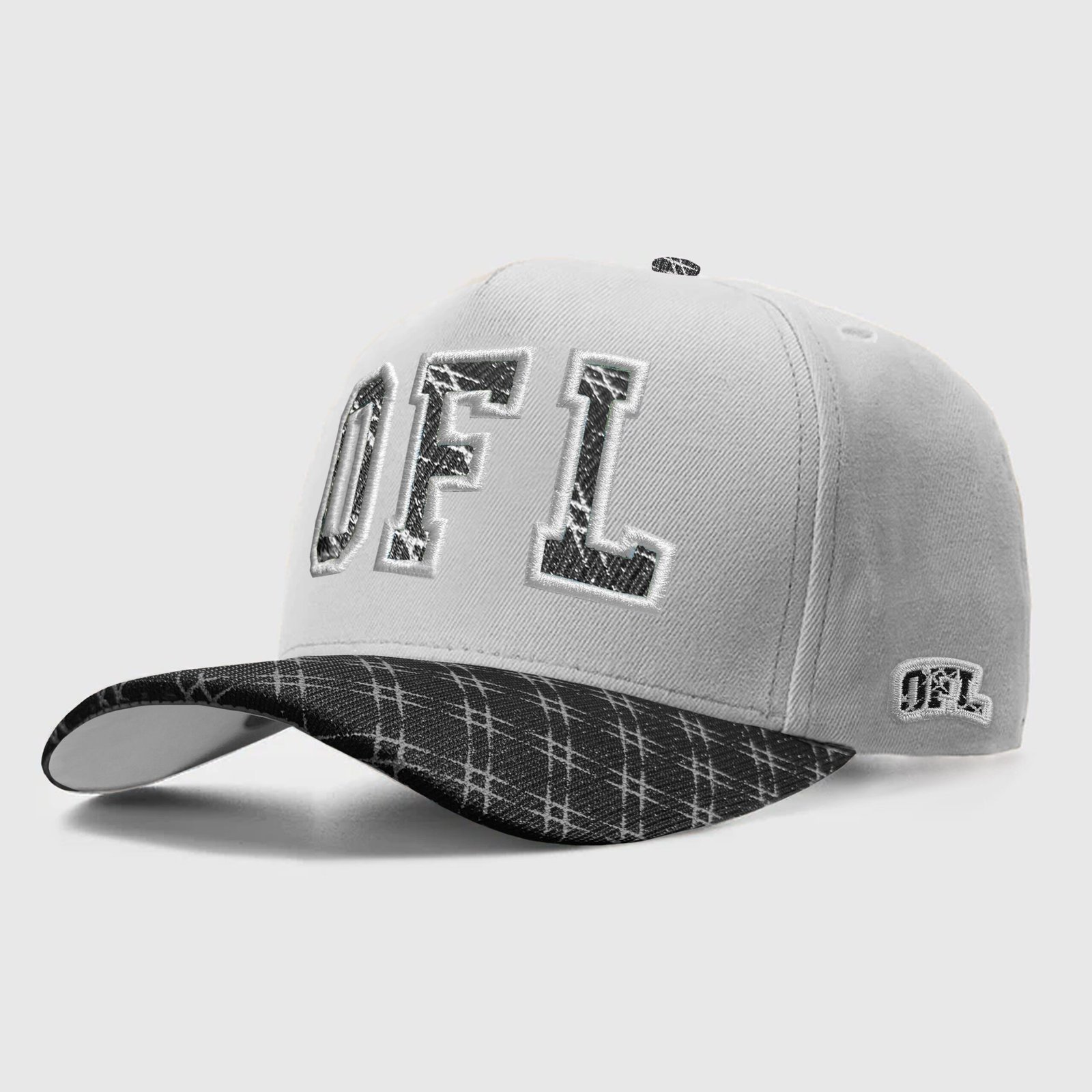  Boné Snapback Ofl Vintage Black White