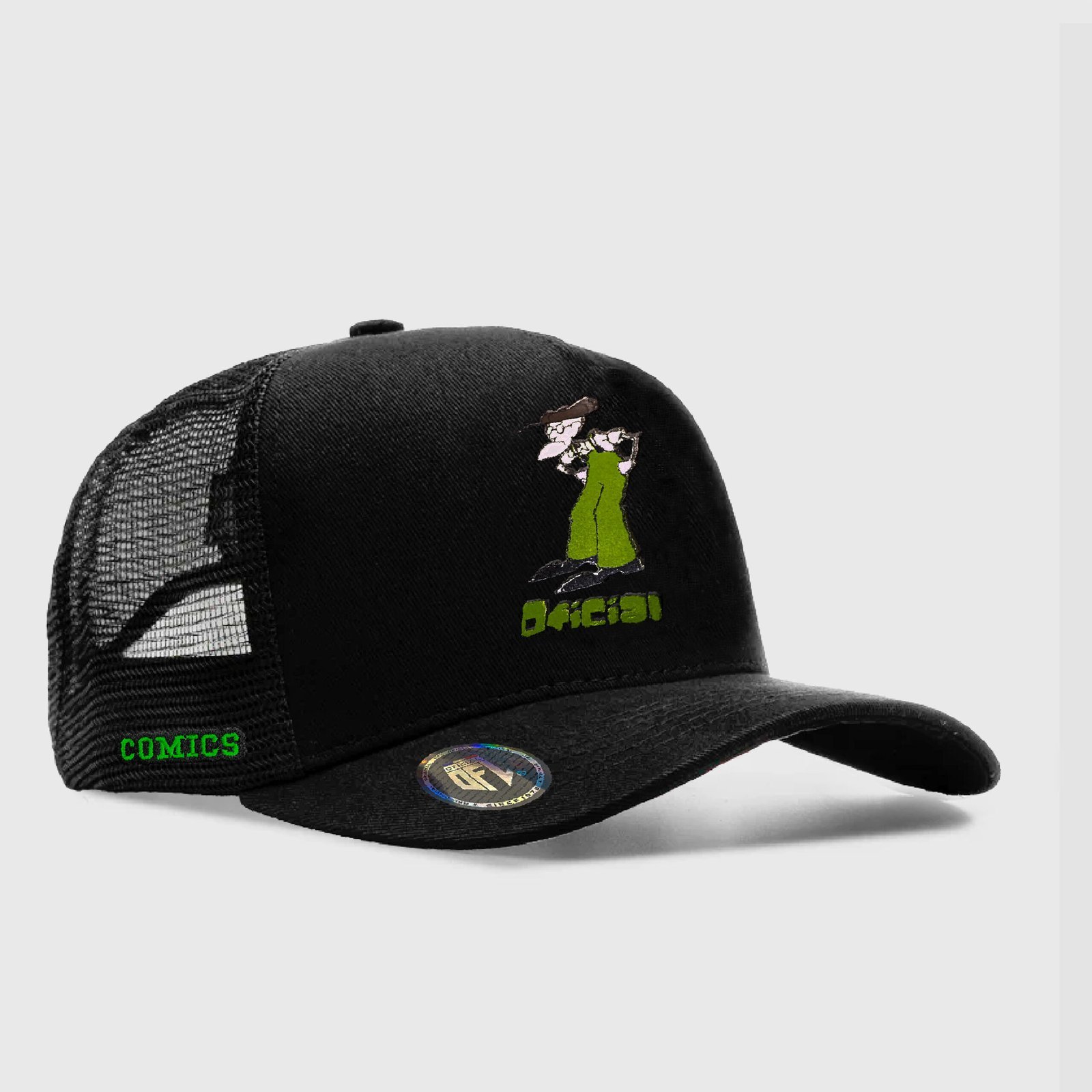 Boné Trucker Ofl Eustácio Preto