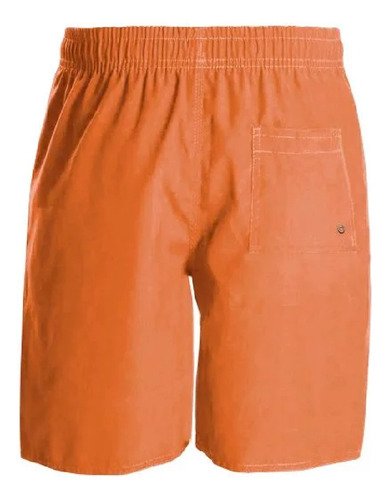 Bermuda Papaléguas Tactel Longa 3 Bolsos Laranja