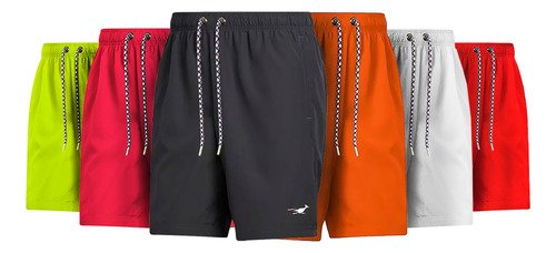 Bermuda Papaléguas Tactel Longa 3 Bolsos Laranja