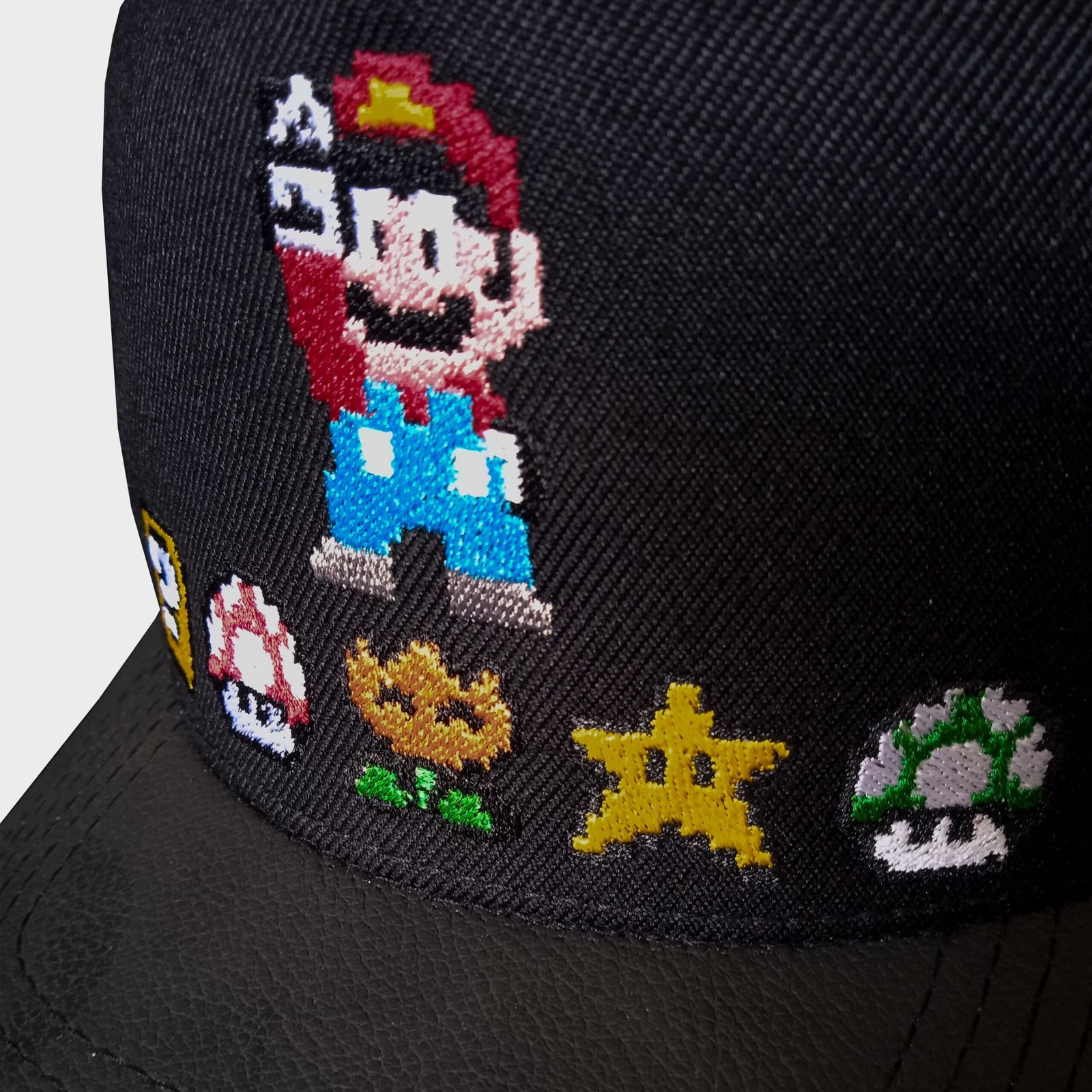 Boné Aeroflex Black OFL Mario Bros