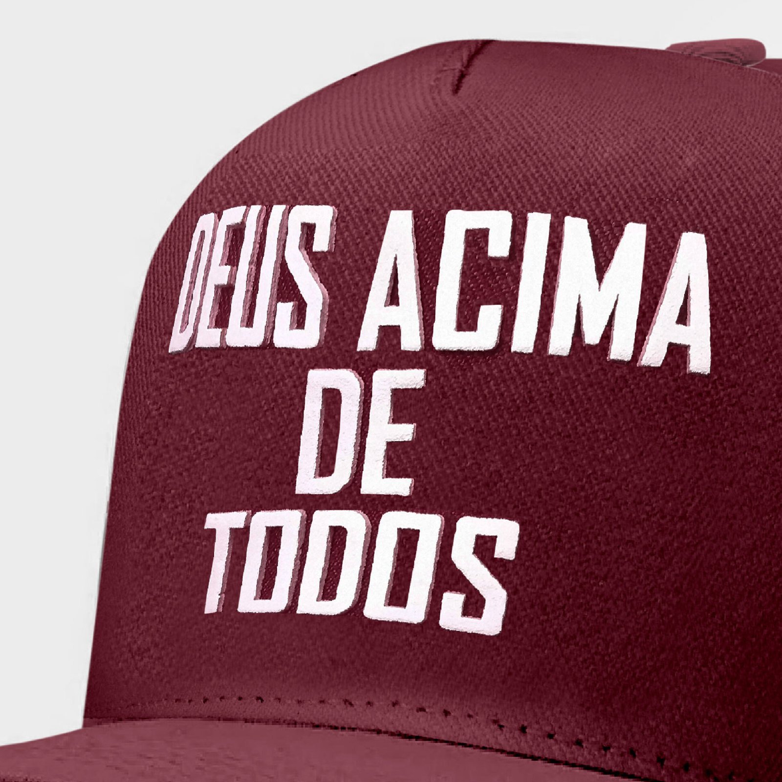 Boné Aeroflex Deus Acima De Todos Bordô