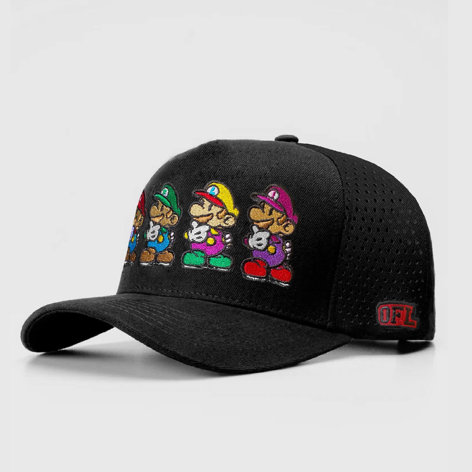 Boné Aeroflex OFL 4 Mário Bros Preto