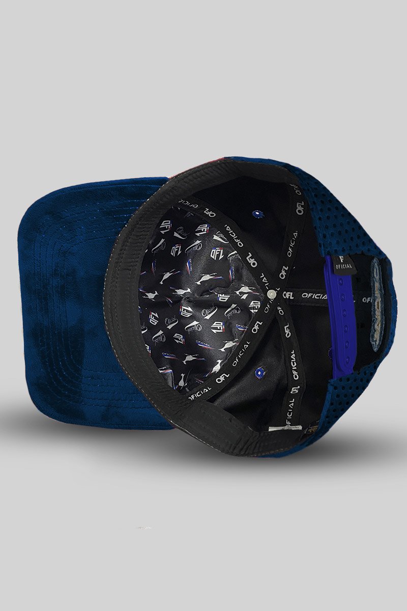 Boné Aeroflex OFL Aparecida Veludo Azul