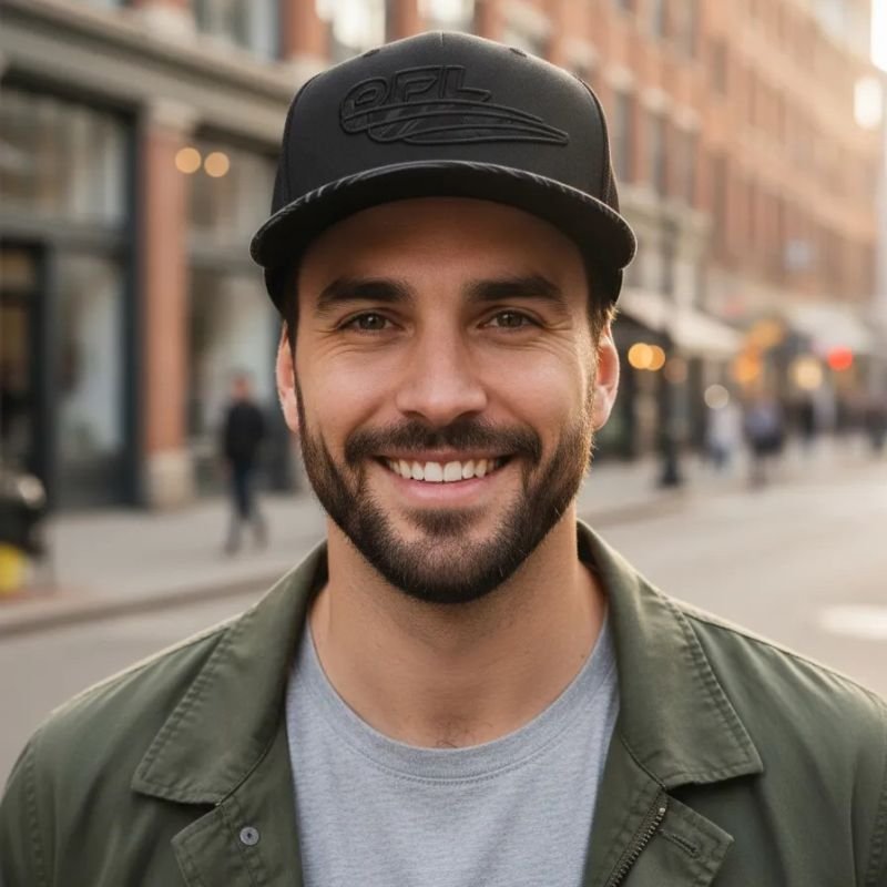 Boné Aeroflex OFL Black Vintage Feather