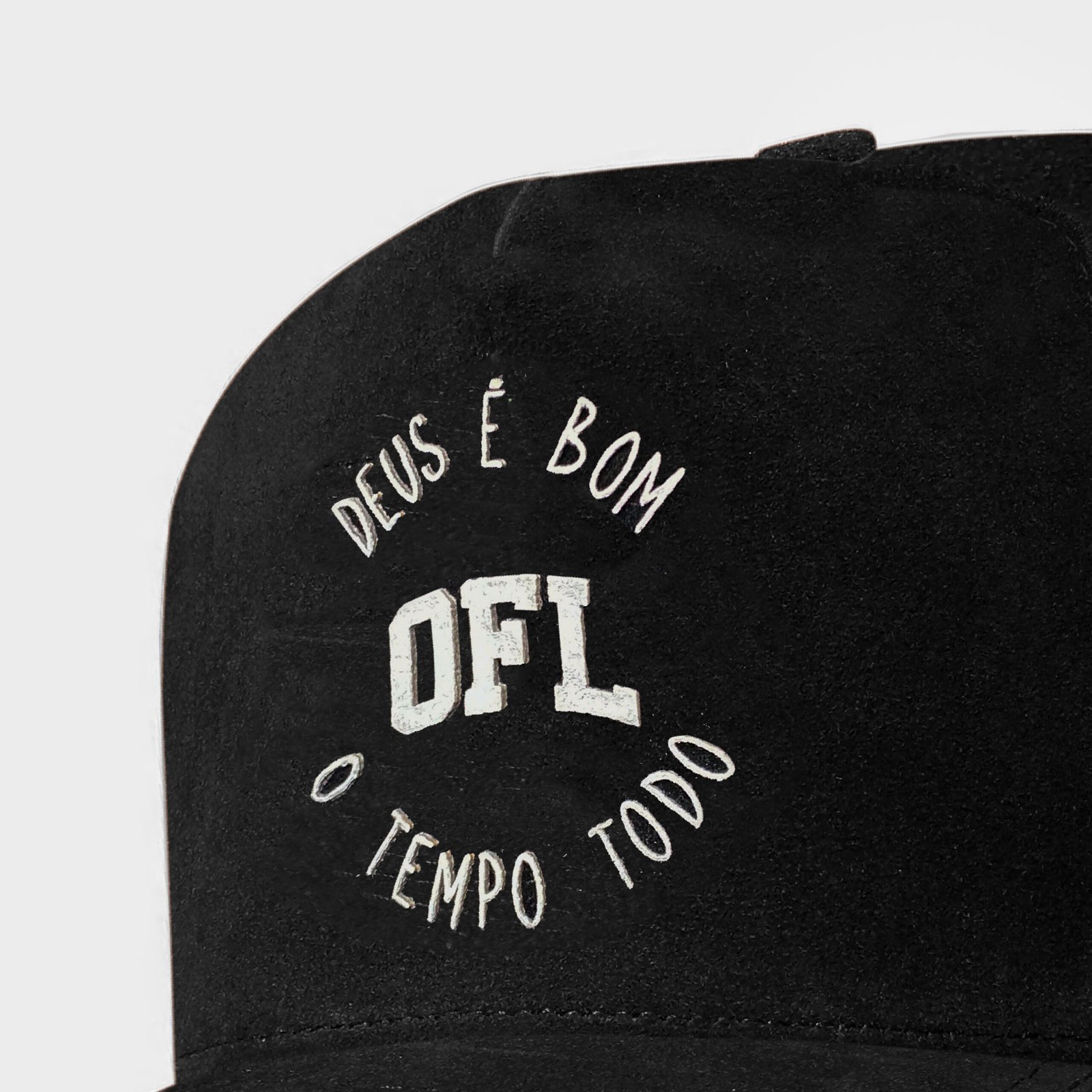 Boné Aerofléx OFL Camurça Deus é Bom