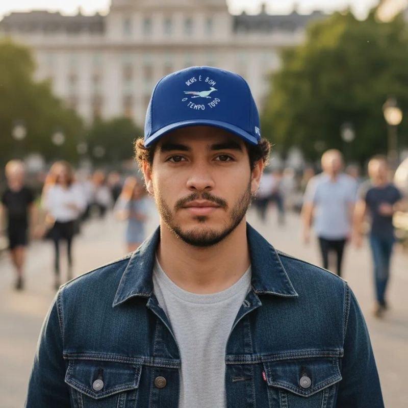 Boné Aeroflex OFL Deus é bom o tempo todo