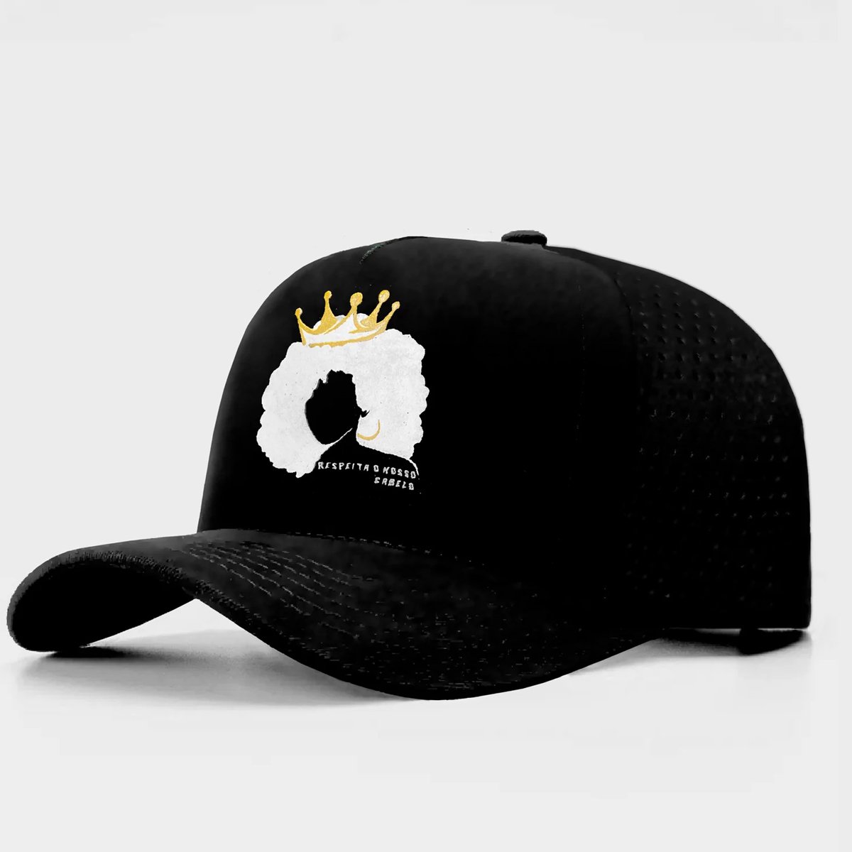 Boné Afro DQ Nobuck Respeita nosso Cabelo