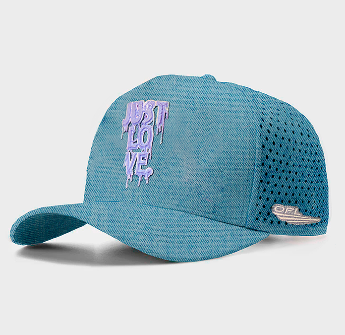 Boné Afro OFL Just Love Jeans Roxo