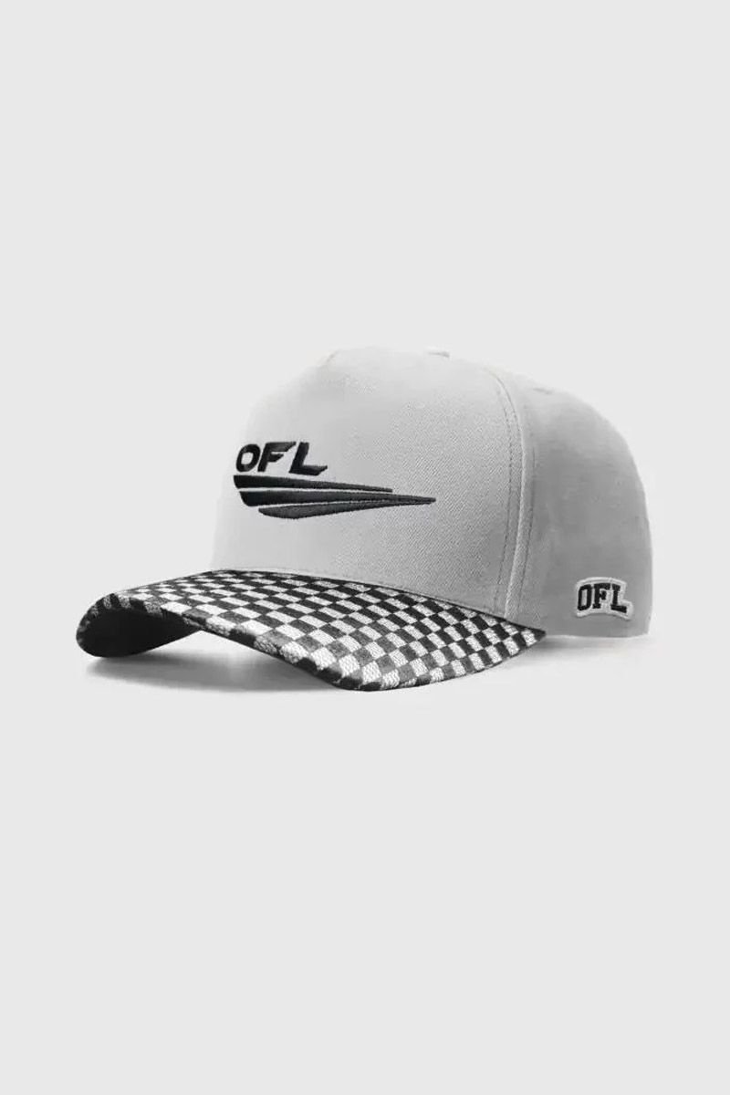 Boné Americano OFL Aba quadriculada