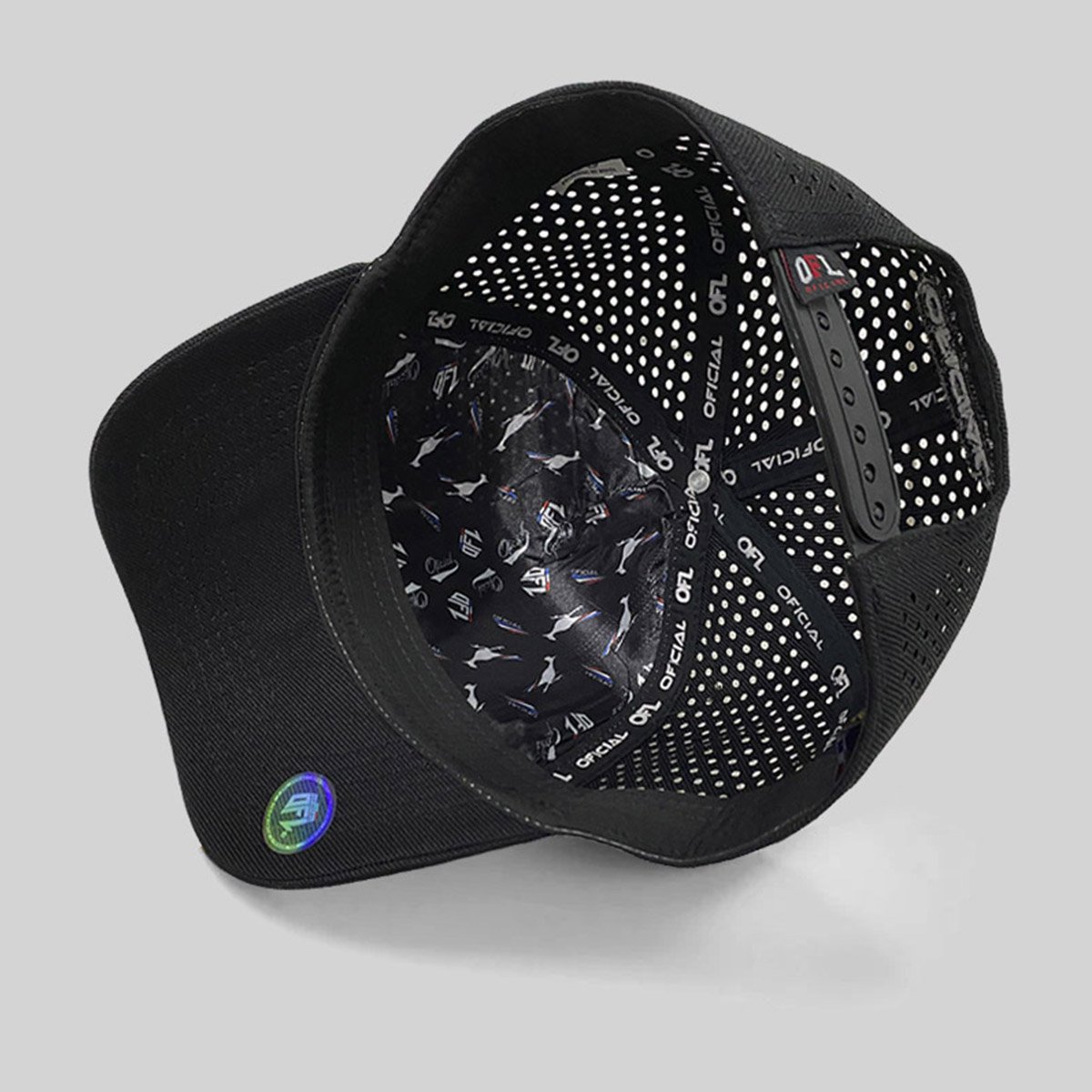 Boné Americano OFL Glitrer Iniciais H