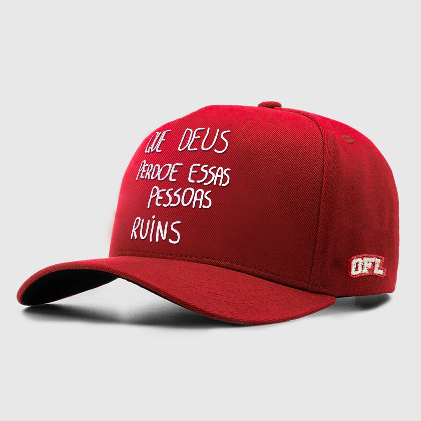 Boné Americano OFL Que Deus perdoe essas pessoas ruins