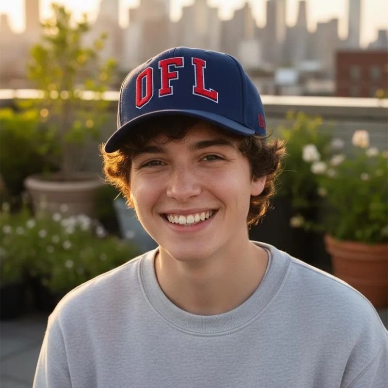 Boné azul Snapback OFL Beisebol