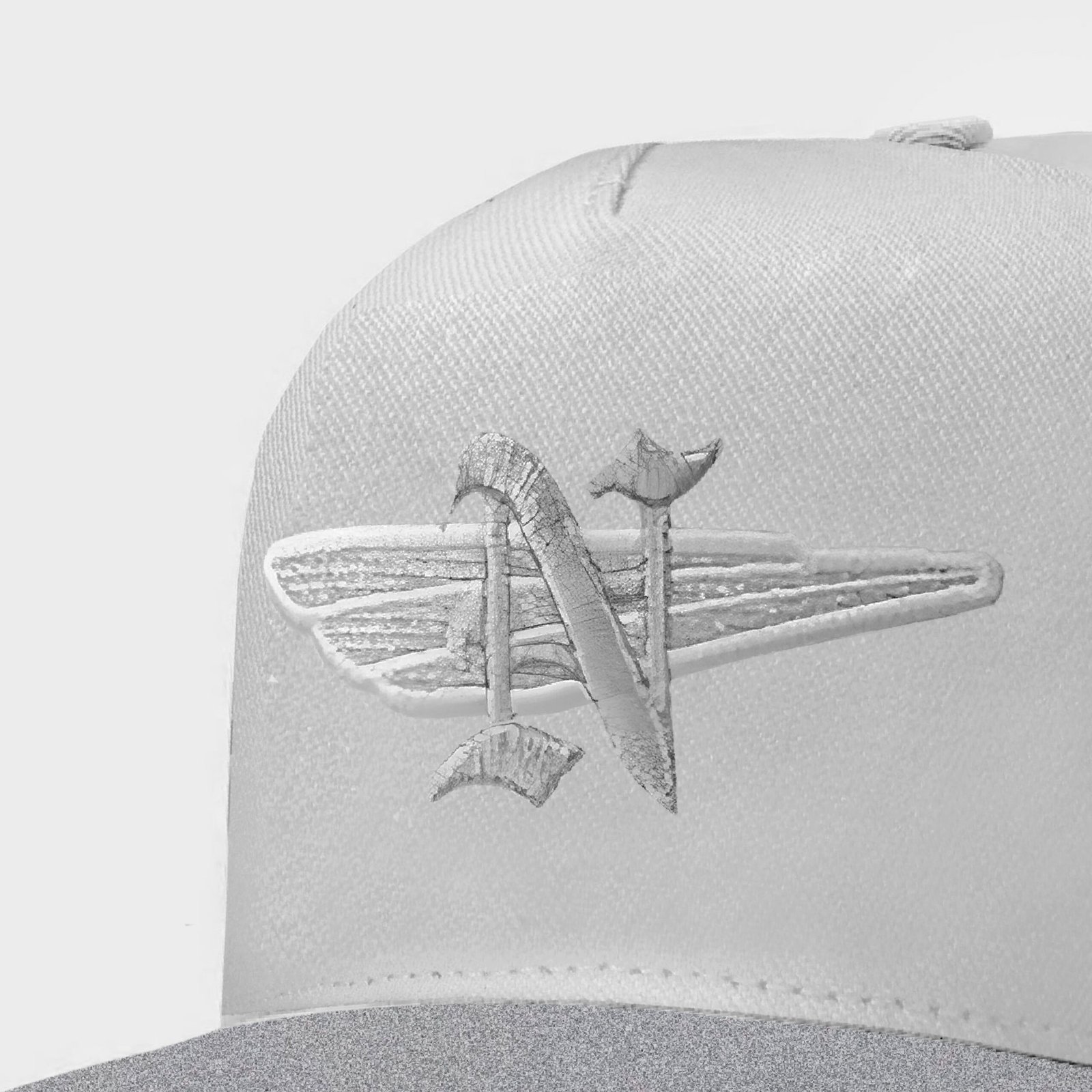 Boné Branco Snapback OFL Iniciais N