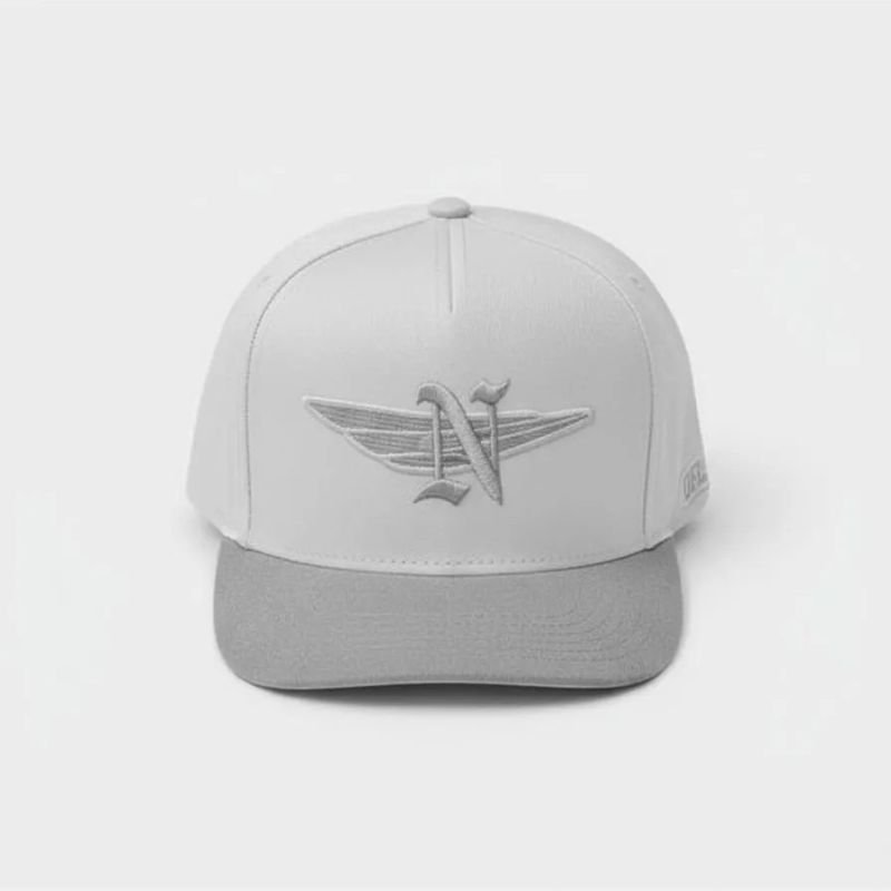Boné Branco Snapback OFL Iniciais N