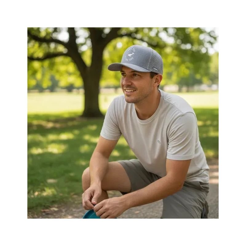 Boné Cinza OFL Deus é bom o tempo todo