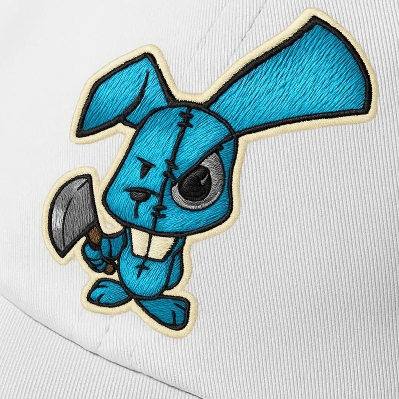 Boné Dad Hat Beisebol OFL Rabbit Branco