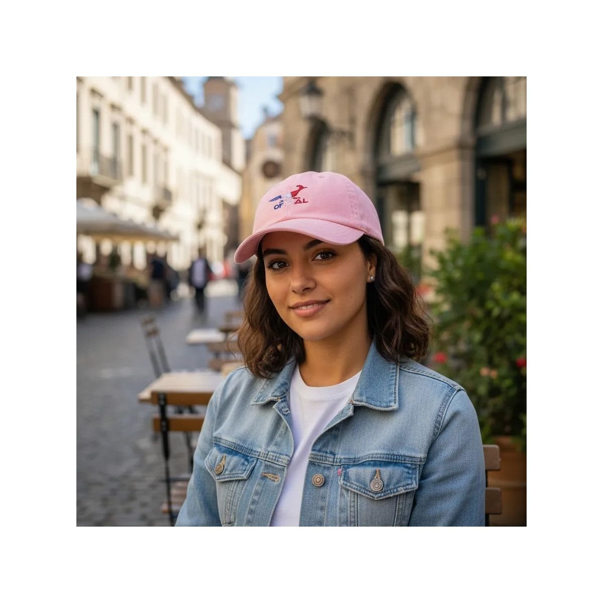 Boné Dad Hat Beisebol OFL The Embroidery French Rosa