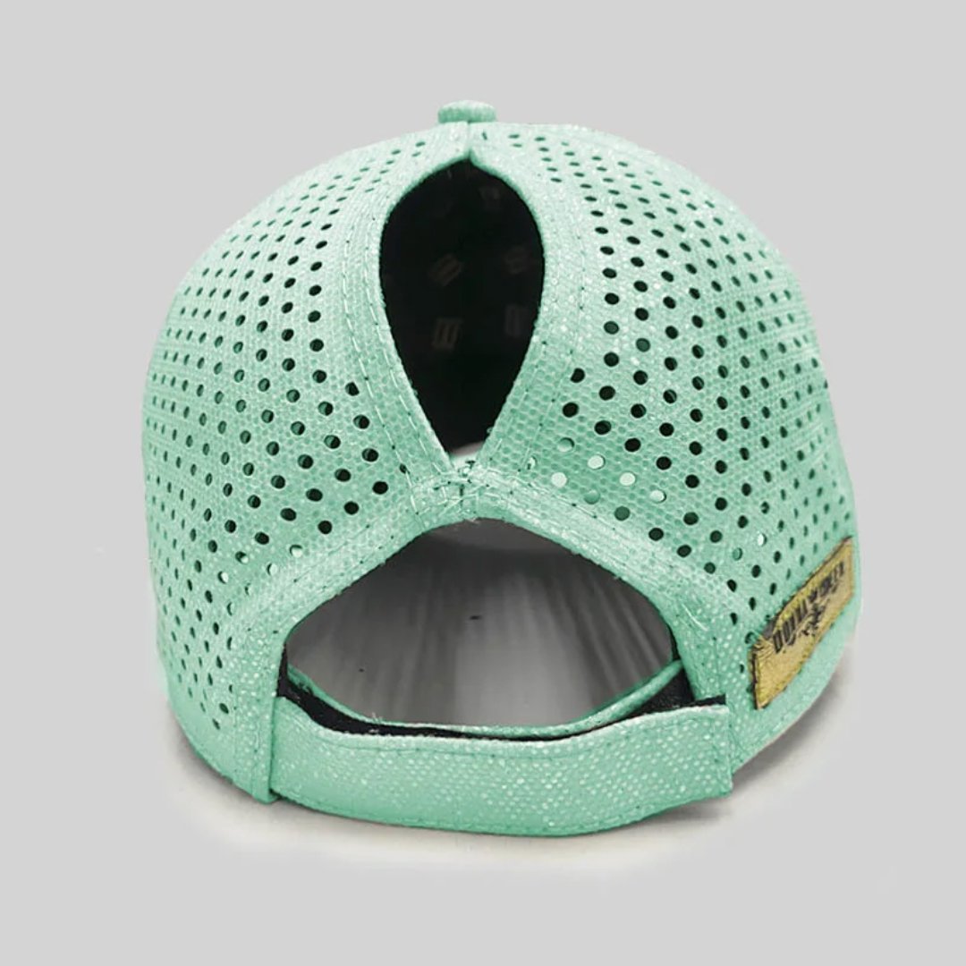 Boné Donna Queen Rabo de Cavalo Furta Cor Turquesa