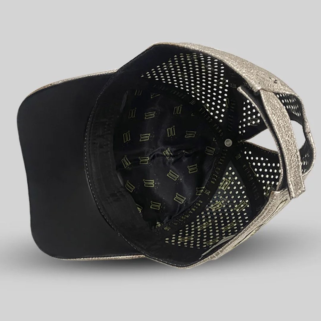 Boné Donna Queen Rabo de Cavalo Glitter Dourado