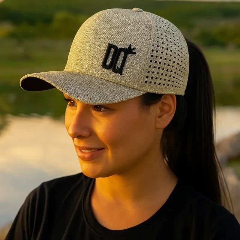 Boné Donna Queen Rabo de Cavalo Glitter Dourado