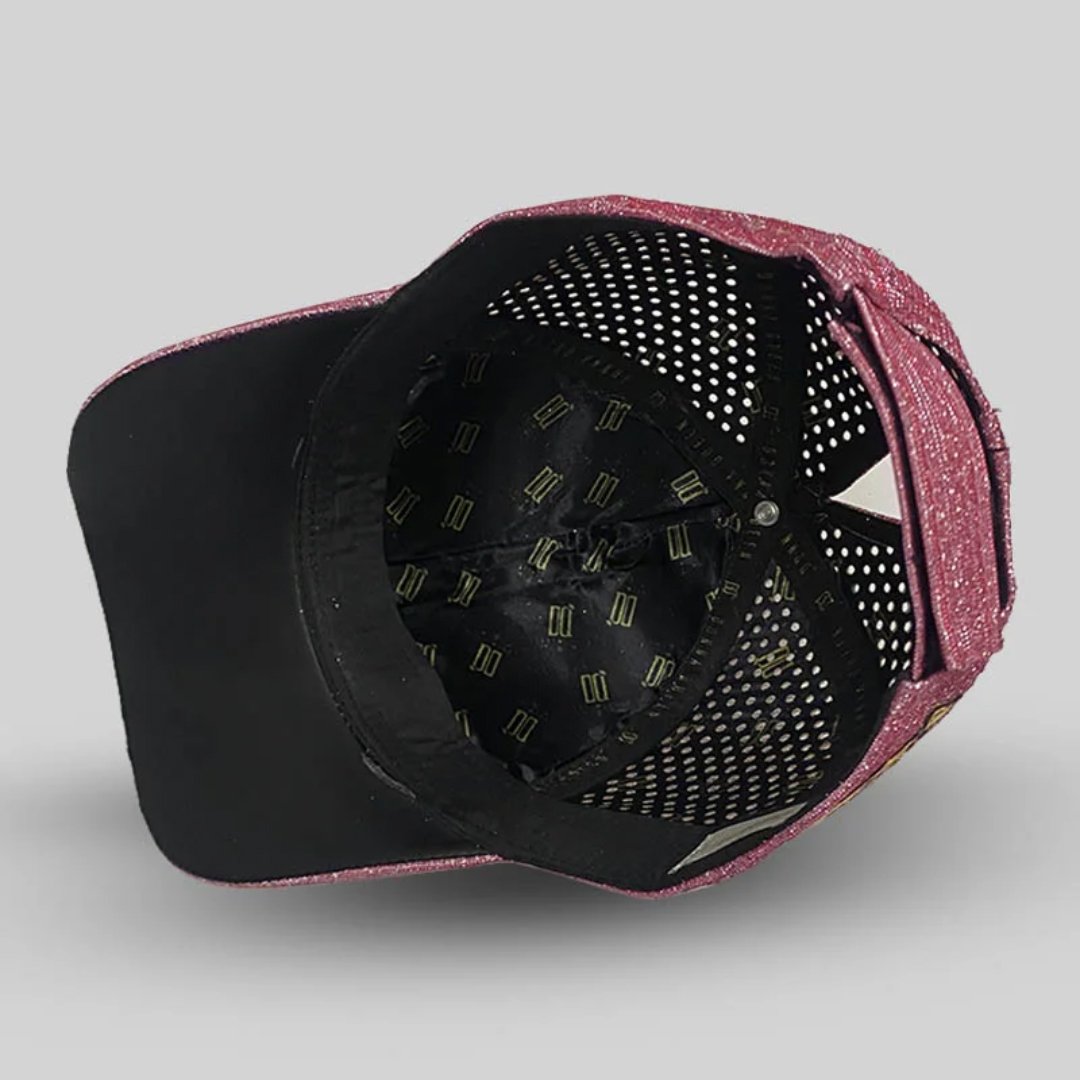 Boné Donna Queen Rabo de Cavalo Glitter Rosa