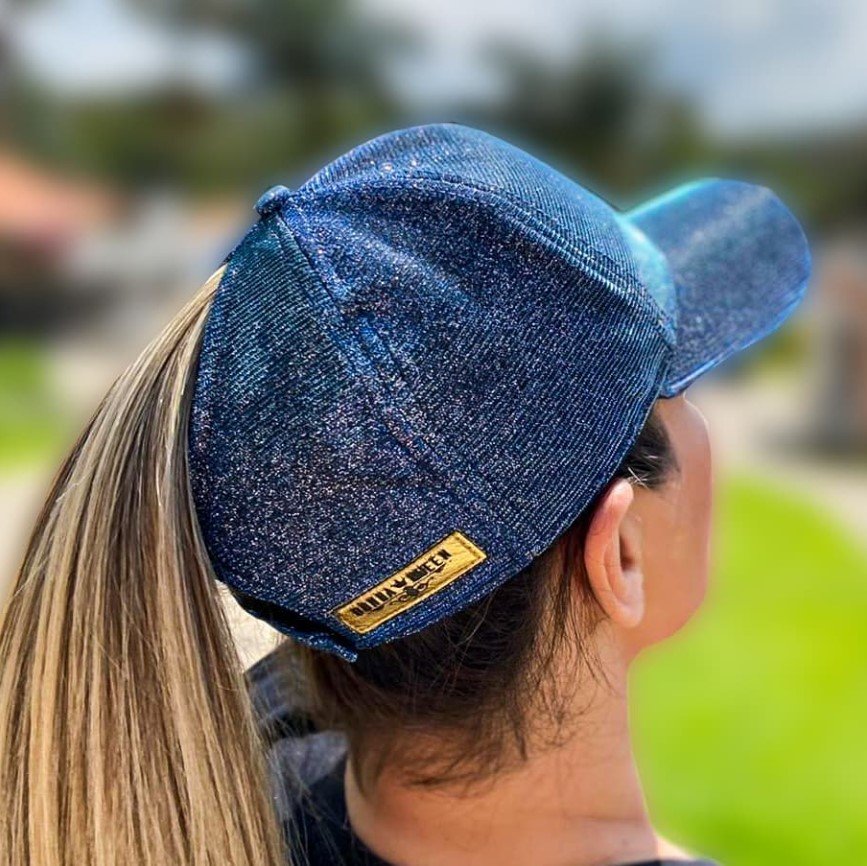 Boné DQ Azul Glitter