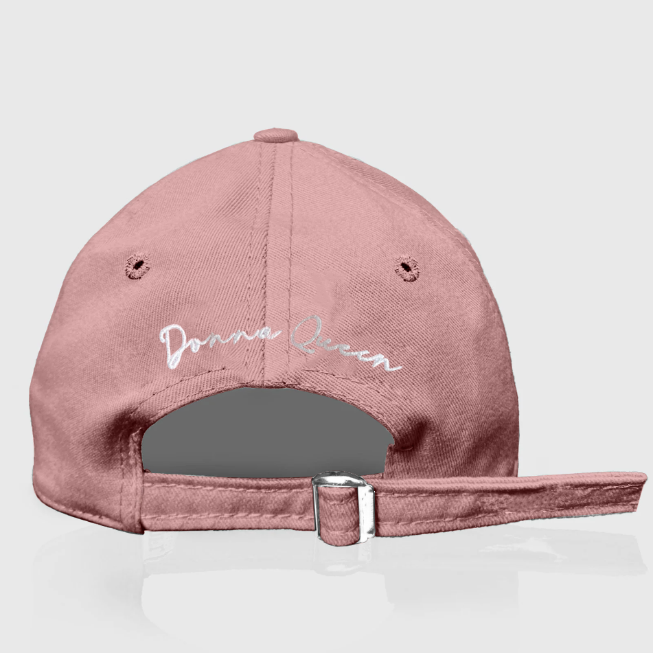 Boné Feminino Cor Rosa Casual DQ Dad Hat Donna Queen