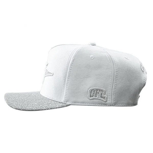 Boné Glitter Snapback OFL Branco Iniciais J