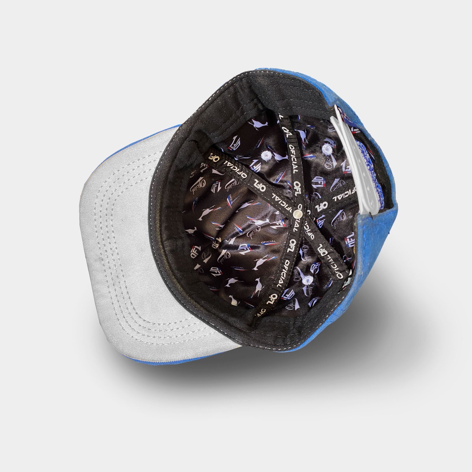 Boné Infantil Aeroflex Kids OFL Costelinha Camurça Azul