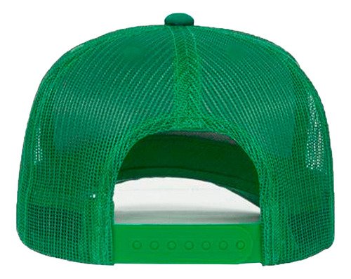 Boné Liso Trucker Tela Aba Curvada Verde Casual