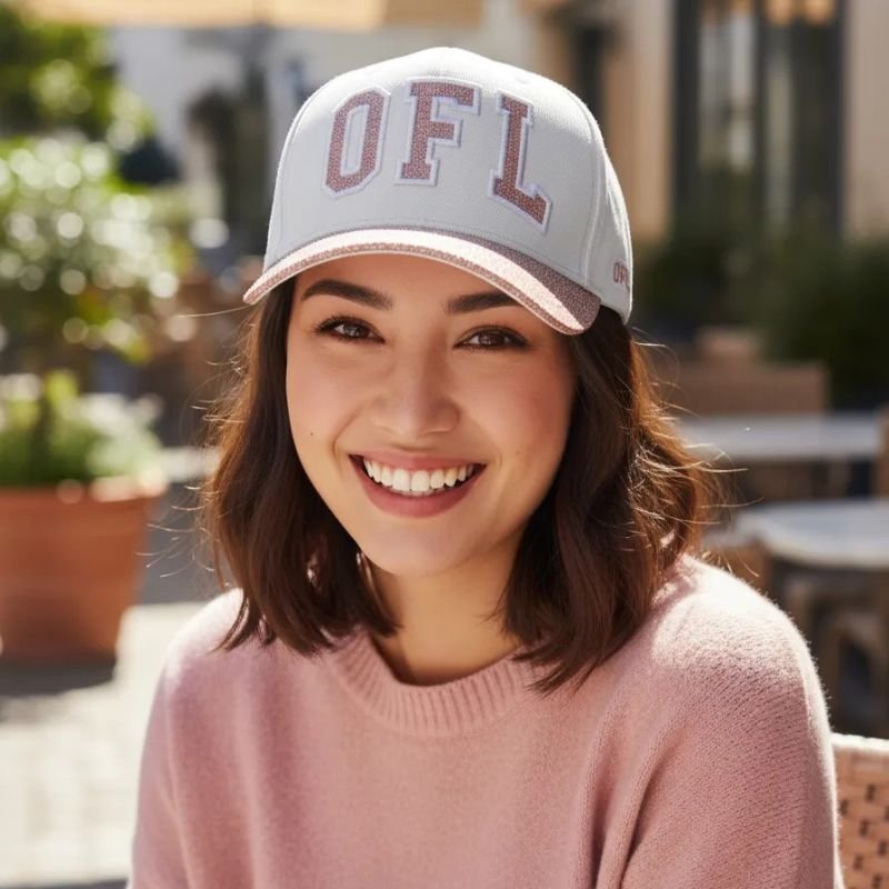 Boné OFL Aba Glitter Rosê