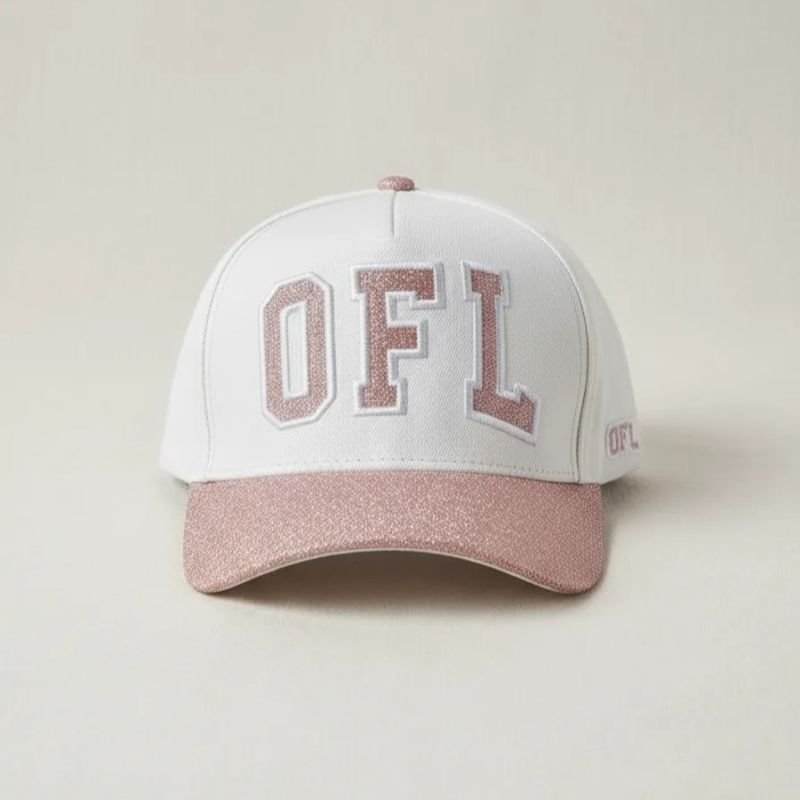 Boné OFL Aba Glitter Rosê