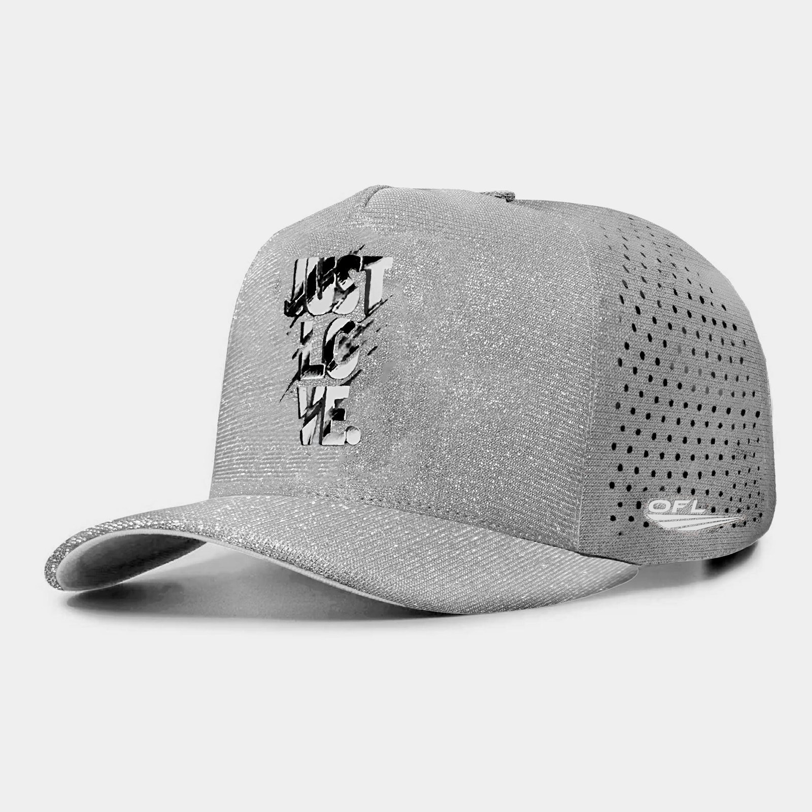 Boné OFL Afro Just Love Glitter Prata