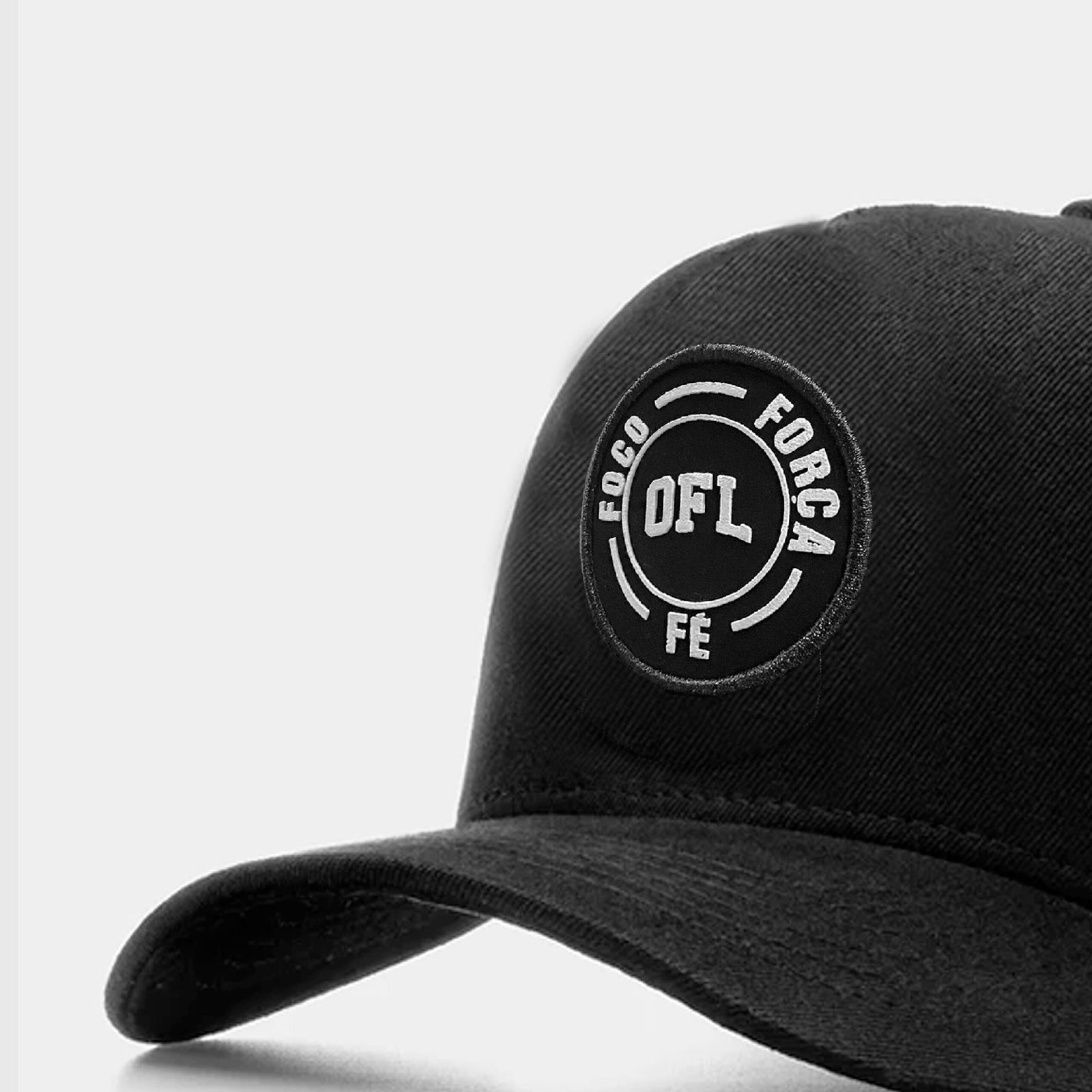 Boné OFL Camuflado Foco Força e Fé