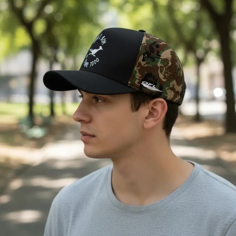 Boné OFL Deus é Bom o Tempo Todo Camuflado