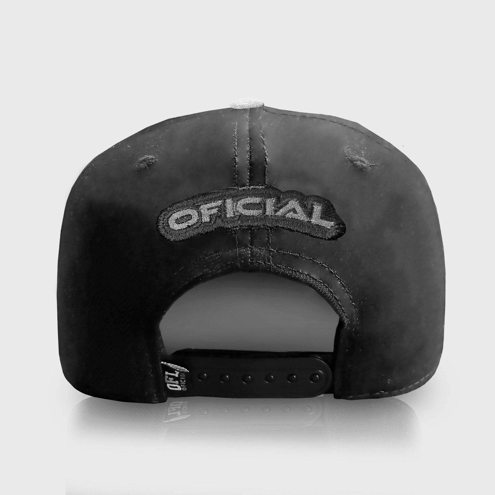 Boné OFL Nobuck Preto com Glitter Prata