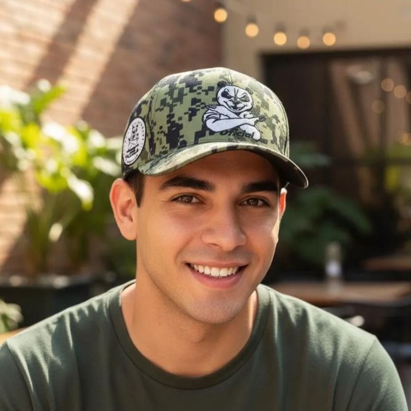 Boné OFL Panda é o Brabo Camuflado