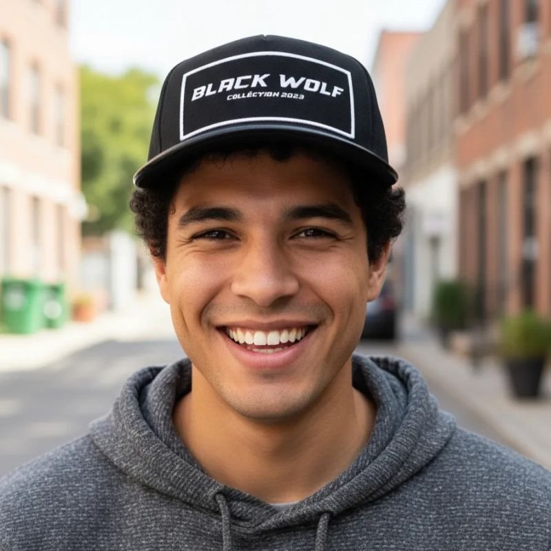 Boné Poliéster Black Wolf Alta Qualidade - PROMOÇÃO EDIÇÃO LIMITADA