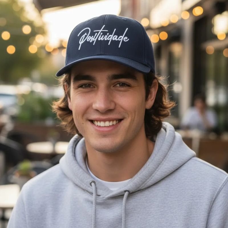 Boné Poliéster Positividade Alta Qualidade - PROMOÇÃO EDIÇÃO LIMITADA