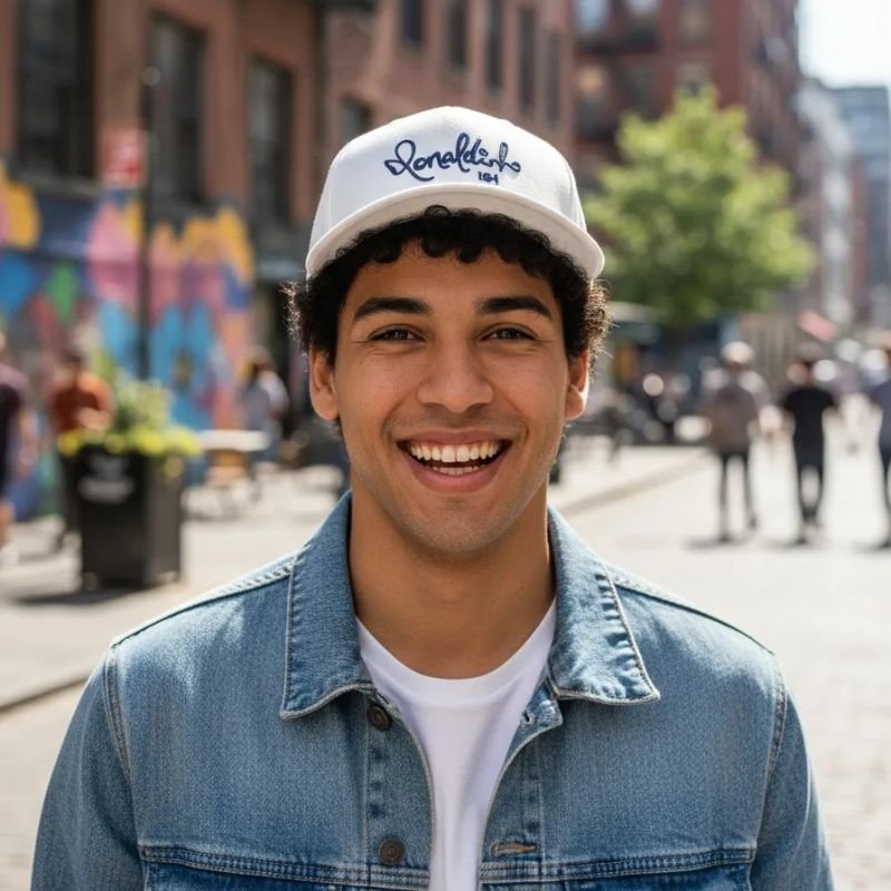 Boné Poliéster Ronaldinho Alta Qualidade - PROMOÇÃO EDIÇÃO LIMITADA