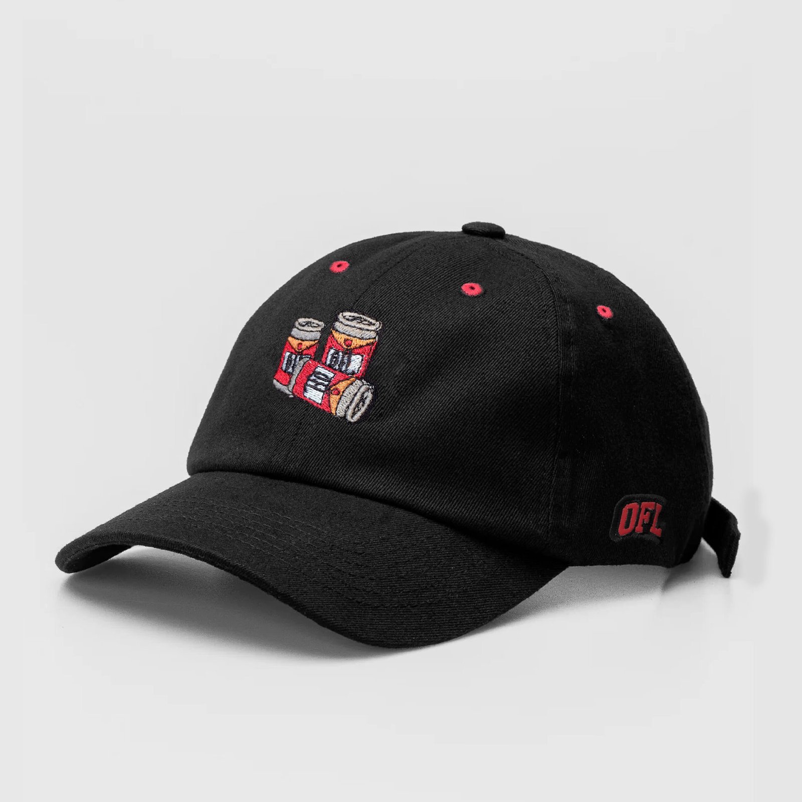 Boné Preto Dad Hat OFL Tin