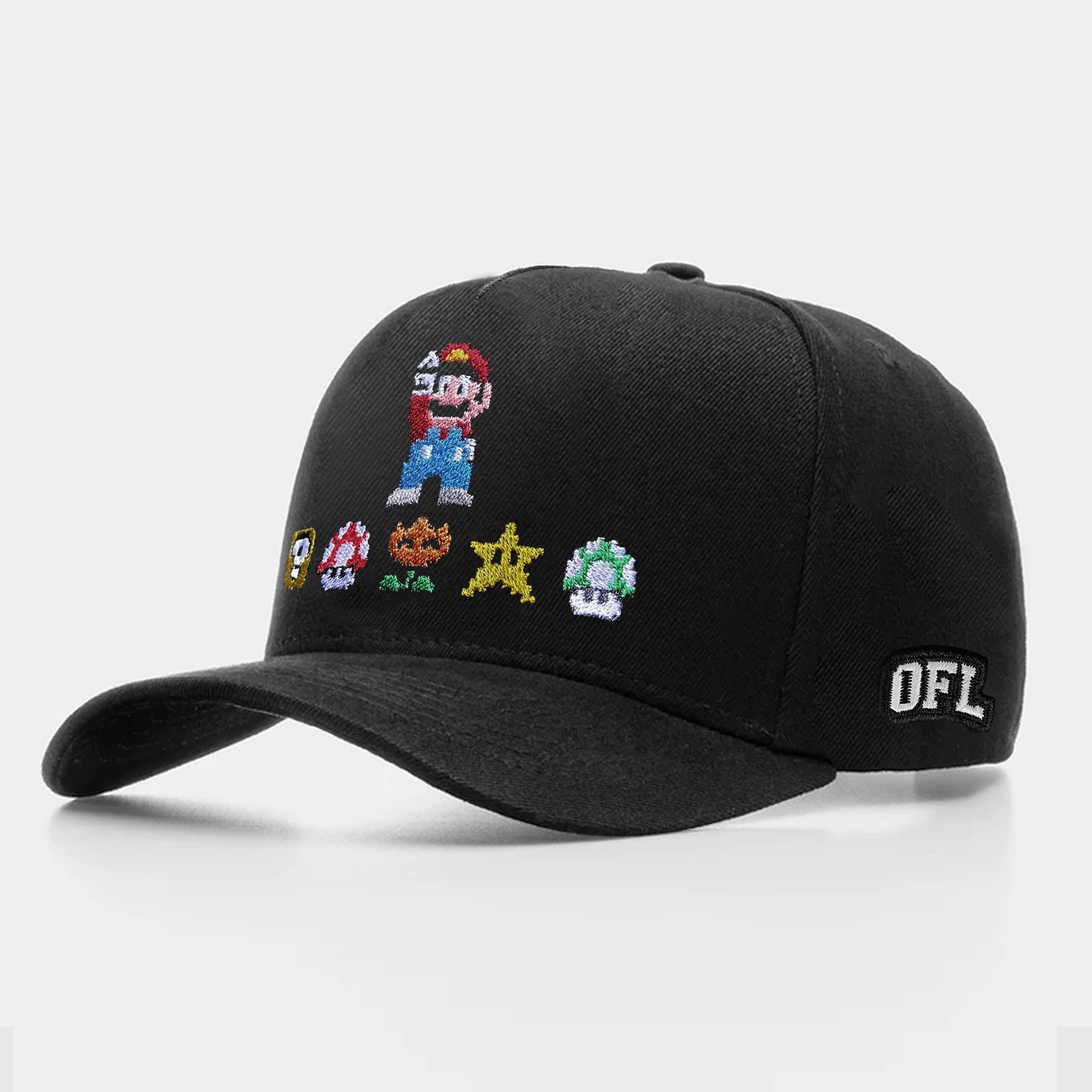 Boné Snapback Black OFL Mario Bros