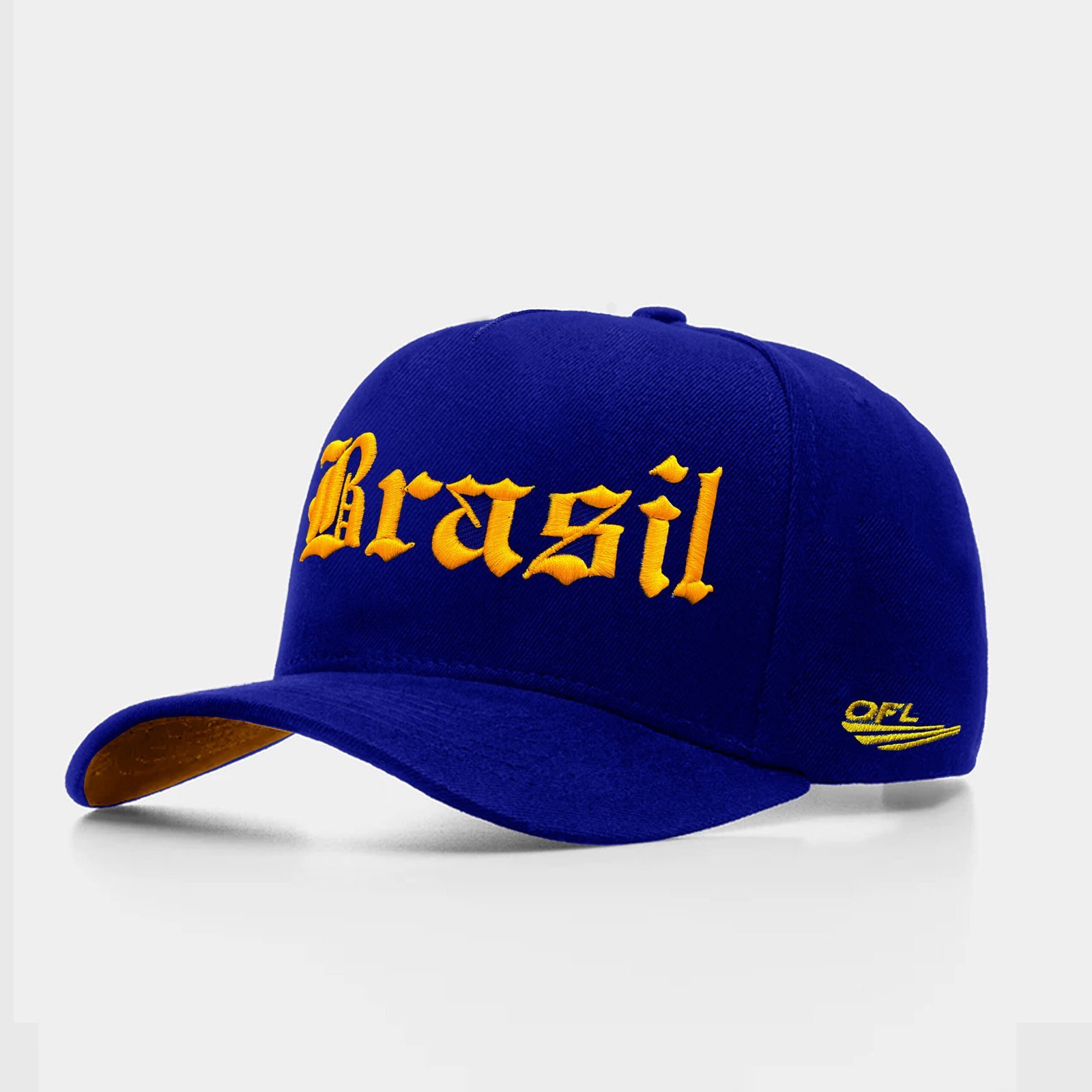 Boné Snapback Brasil OFL Azul - Logo Bordado Alto Relevo