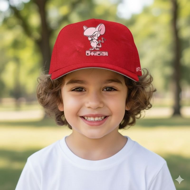 Boné Snapback Kids OFL Cérebro Camurça