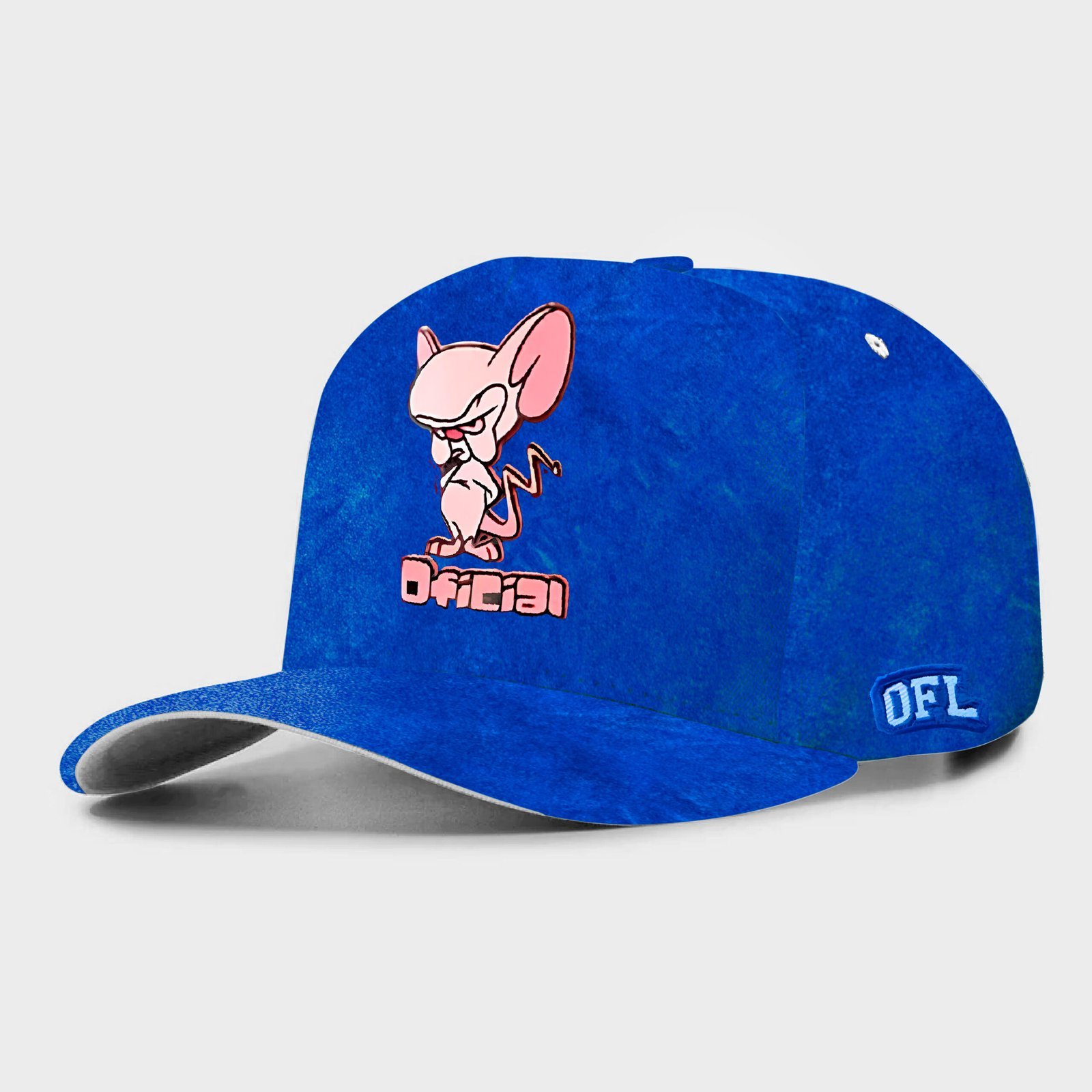 Boné Snapback Kids OFL Cérebro Camurça Azul