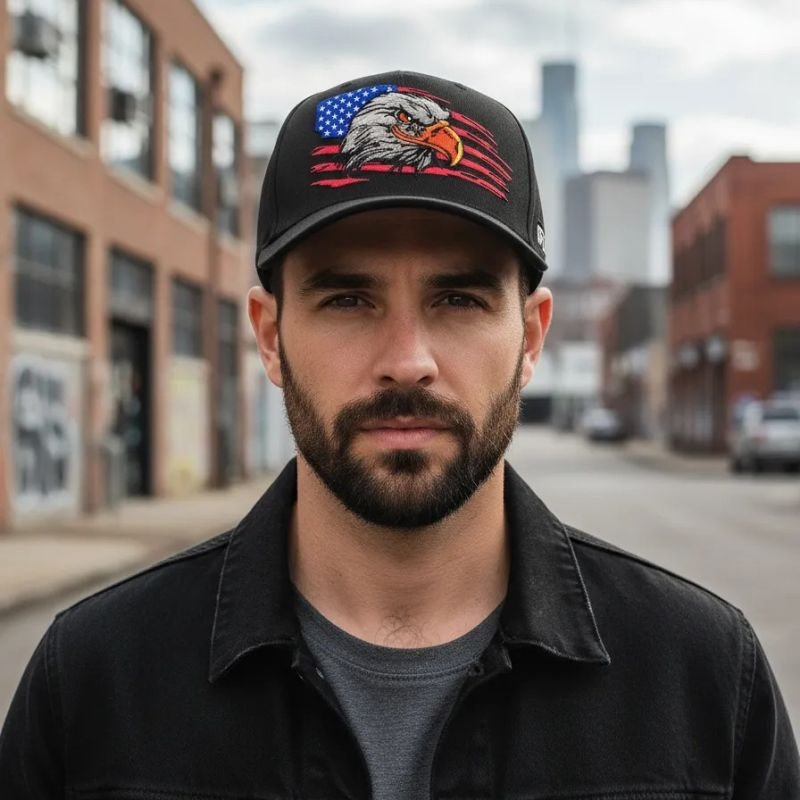 Boné Snapback OFL Aguia Preto