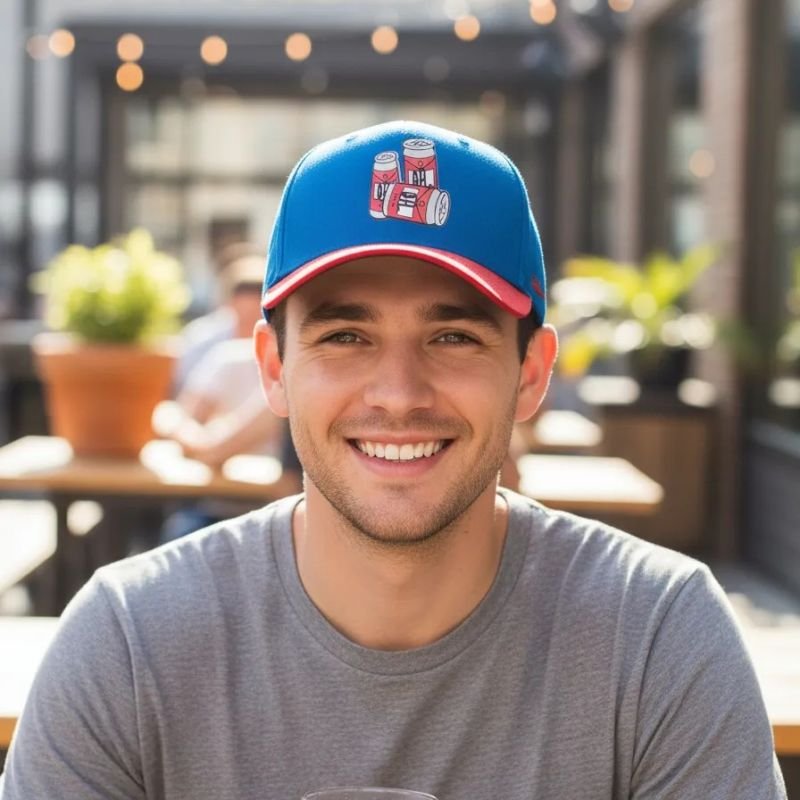 Boné Snapback OFL Duff Beer Camurça Azul