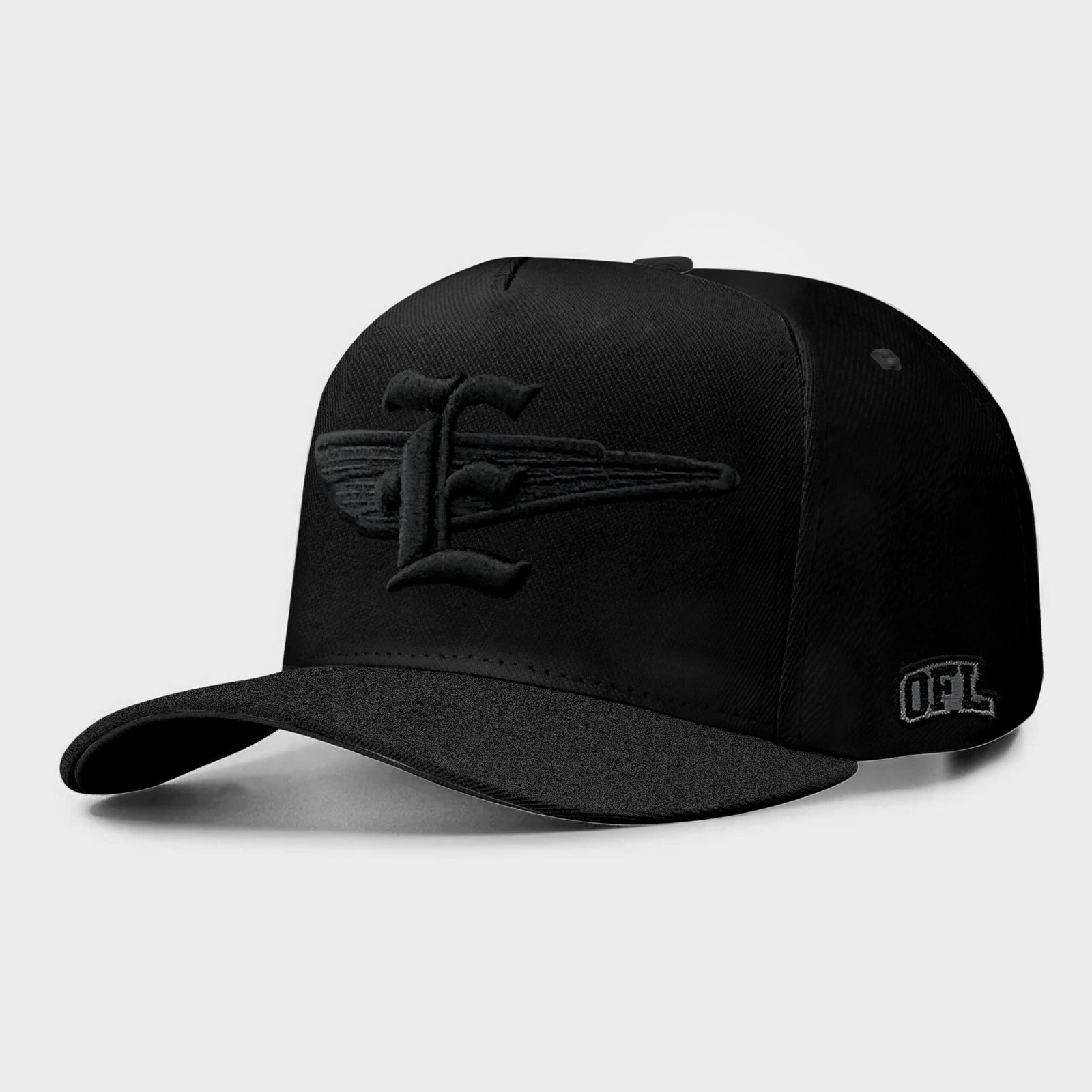 Boné Snapback OFL Gliter Black Iniciais E