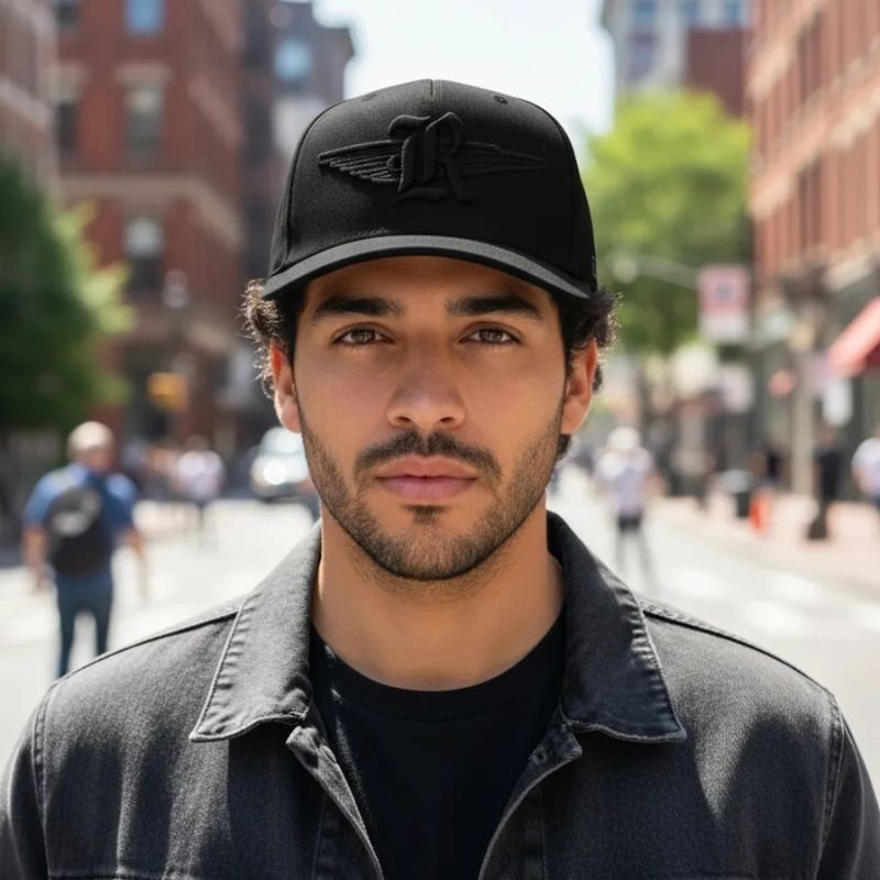 Boné Snapback OFL Gliter Black Iniciais R